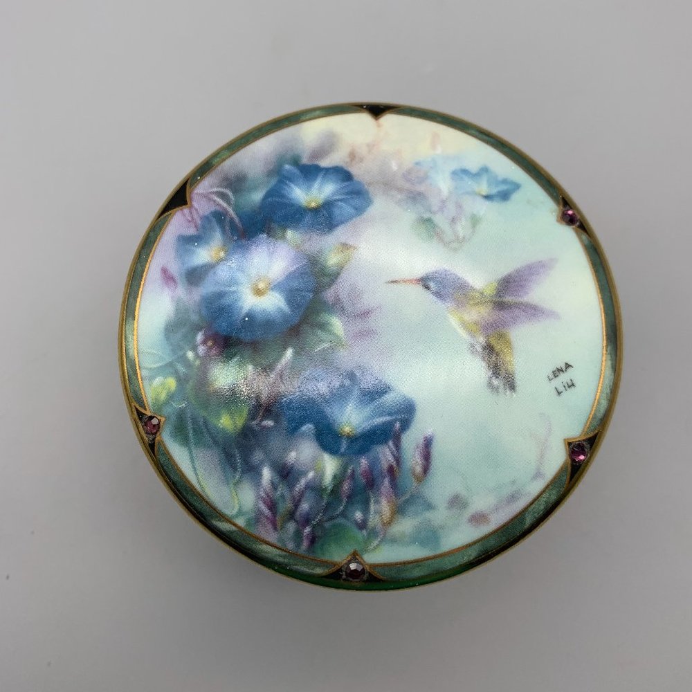 1994 Music Box "The Violet-Crowned Hummingbird" by Lena Liu Gems of Nature